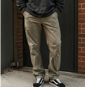 Sierra Designs Mens Hiking Pants Medium Khaki Nylon Stretch Outdoor Cargo Pants